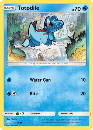Totodile 18/78 from Shining Legends
