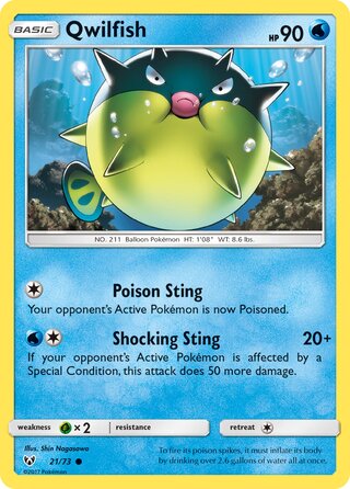 Qwilfish 21/78 from Shining Legends