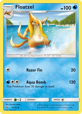 Floatzel 23/78 from Shining Legends