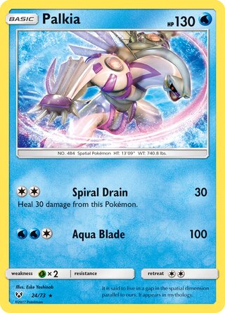 Palkia 24/78 from Shining Legends