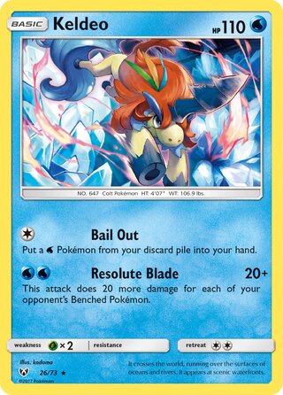 Keldeo 26/78 from Shining Legends