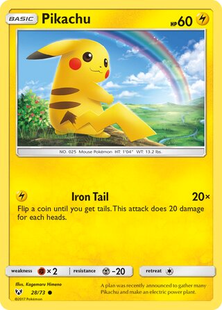 Pikachu 28/78 from Shining Legends