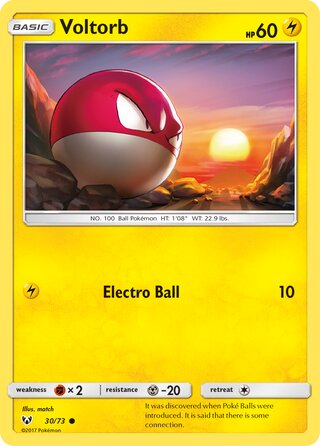 Voltorb 30/78 from Shining Legends