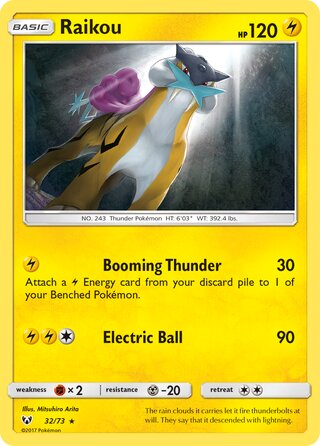 Raikou 32/78 from Shining Legends