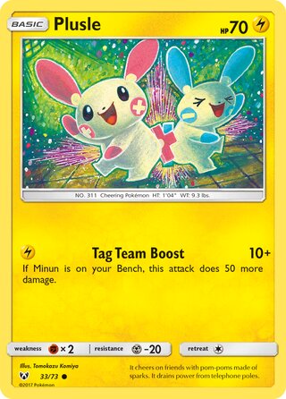 Plusle 33/78 from Shining Legends