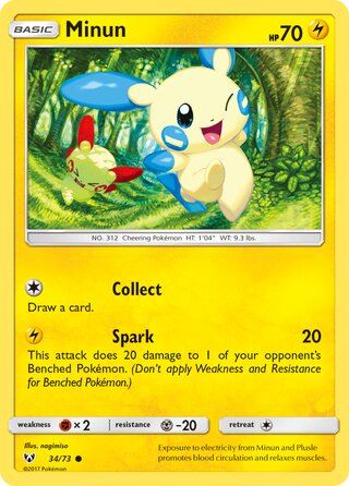 Minun 34/78 from Shining Legends