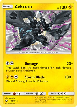 Zekrom 35/78 from Shining Legends