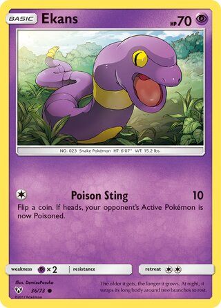 Ekans 36/78 from Shining Legends