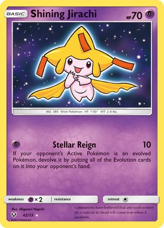 Shining Jirachi 42/78 from Shining Legends
