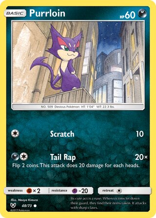 Purrloin 48/78 from Shining Legends