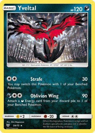 Yveltal 54/78 from Shining Legends