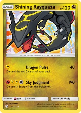Shining Rayquaza 56/78 from Shining Legends