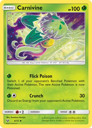 Carnivine 6/78 from Shining Legends