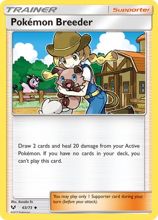 Pokémon Breeder 63/78 from Shining Legends