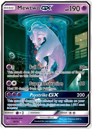 Mewtwo-GX 78/78 from Shining Legends