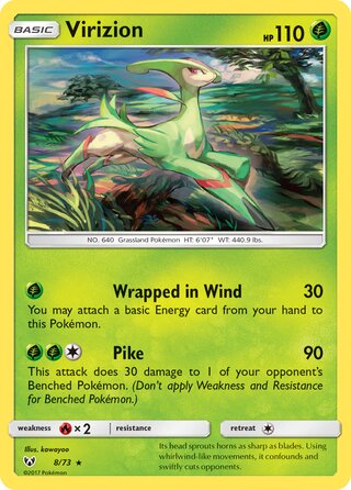 Virizion 8/78 from Shining Legends