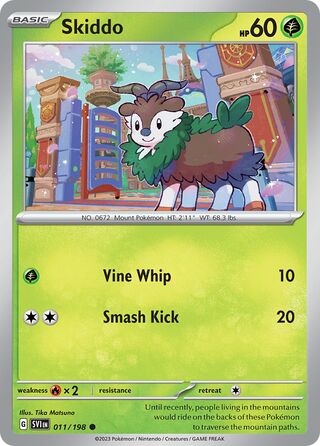 Skiddo 11/258 from Scarlet & Violet