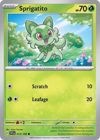 Sprigatito 13/258 from Scarlet & Violet