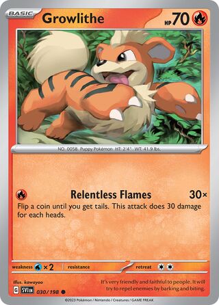 Growlithe 30/258 from Scarlet & Violet