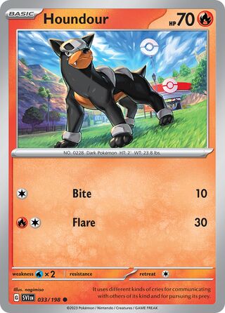 Houndour 33/258 from Scarlet & Violet