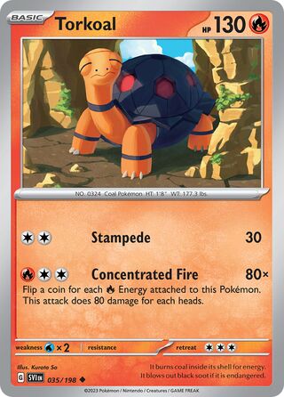 Torkoal 35/258 from Scarlet & Violet