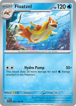Floatzel 47/258 from Scarlet & Violet