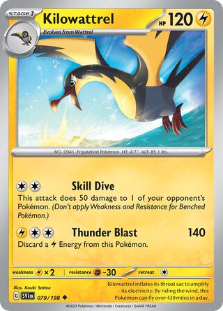 Kilowattrel 79/258 from Scarlet & Violet