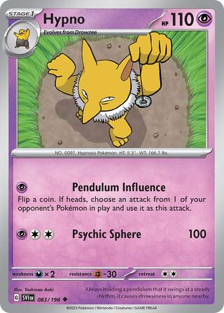 Hypno 83/258 from Scarlet & Violet