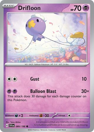 Drifloon 89/258 from Scarlet & Violet