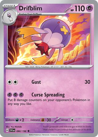 Drifblim 90/258 from Scarlet & Violet