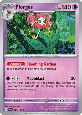 Florges 93/258 from Scarlet & Violet