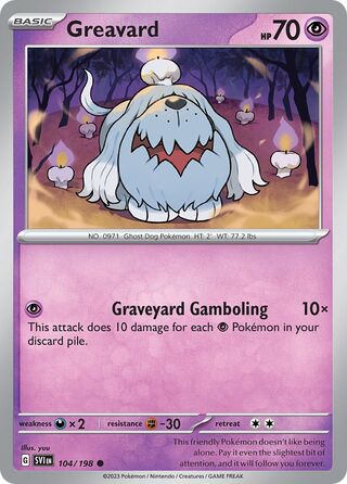 Greavard 104/258 from Scarlet & Violet