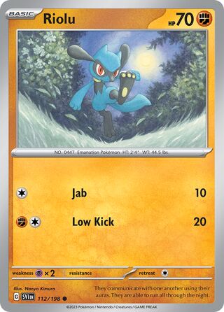 Riolu 112/258 from Scarlet & Violet