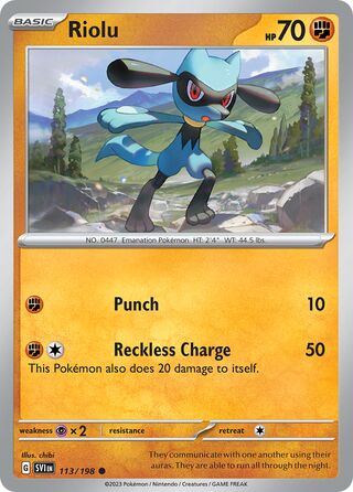 Riolu 113/258 from Scarlet & Violet