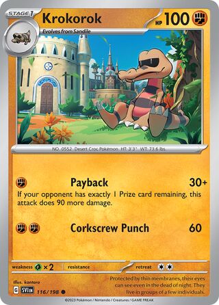 Krokorok 116/258 from Scarlet & Violet