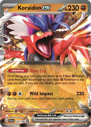 Koraidon ex 125/258 from Scarlet & Violet
