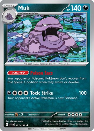 Muk 127/258 from Scarlet & Violet
