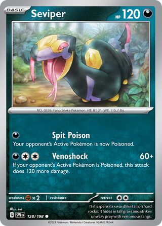 Seviper 128/258 from Scarlet & Violet