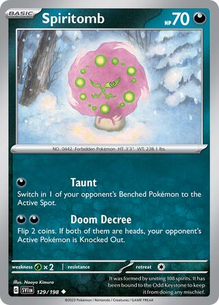 Spiritomb 129/258 from Scarlet & Violet