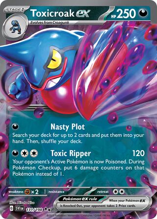 Toxicroak ex 131/258 from Scarlet & Violet