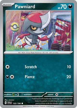 Pawniard 132/258 from Scarlet & Violet