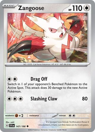 Zangoose 147/258 from Scarlet & Violet