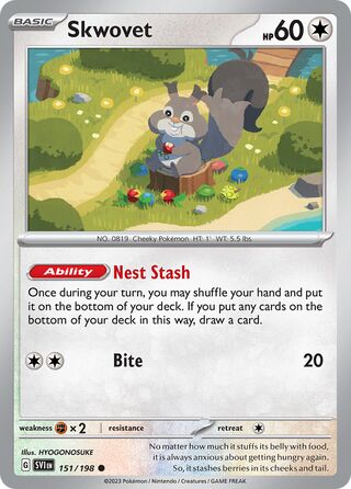 Skwovet 151/258 from Scarlet & Violet