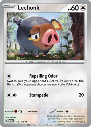 Lechonk 154/258 from Scarlet & Violet
