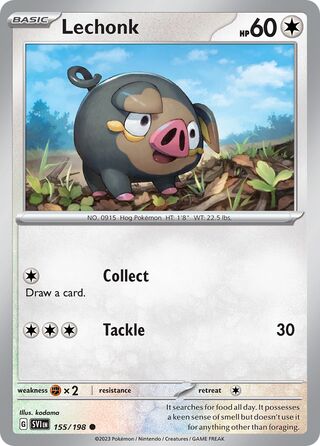 Lechonk 155/258 from Scarlet & Violet