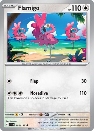 Flamigo 165/258 from Scarlet & Violet