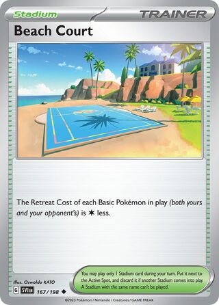 Beach Court 167/258 from Scarlet & Violet
