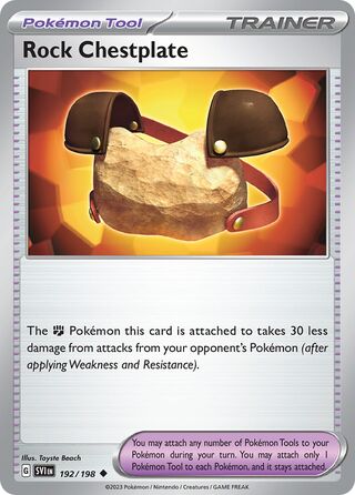 Rock Chestplate 192/258 from Scarlet & Violet