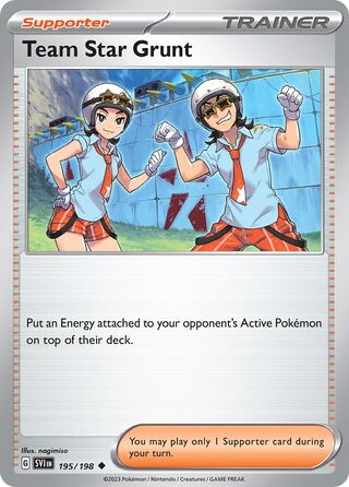 Team Star Grunt 195/258 from Scarlet & Violet