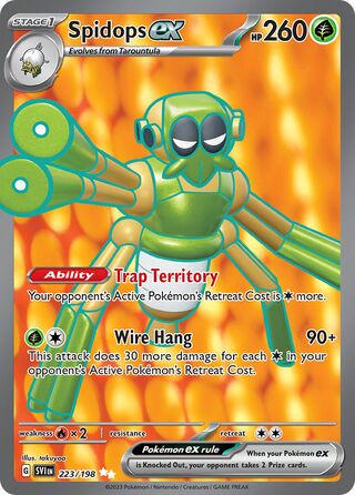 Spidops ex 223/258 from Scarlet & Violet